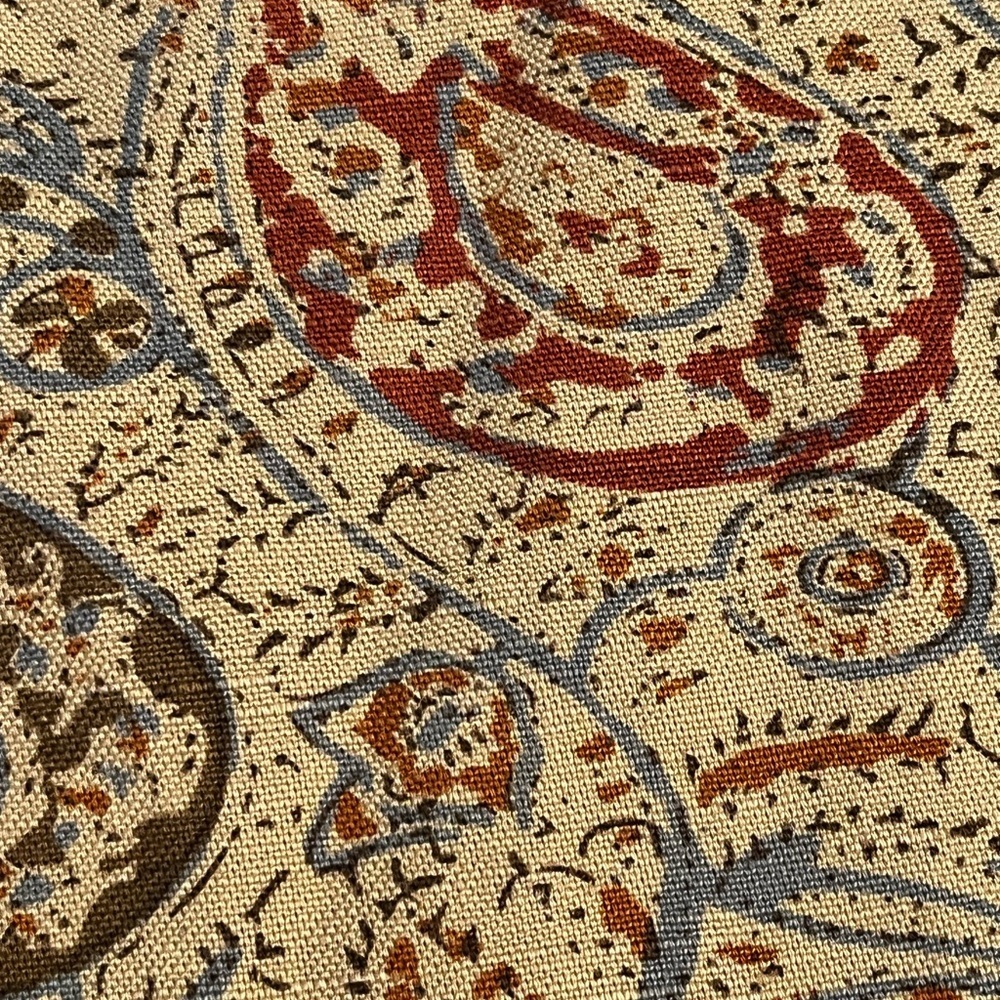 LAUREN RALPH LAUREN Pants Size 4 Linen Cotton Blend Summer Perfect Paisley Print - Picture 3 of 10